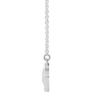 Sterling Silver Vintage-Inspired Bar 18" Necklace
