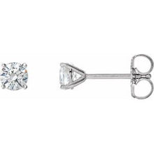 Load image into Gallery viewer, Platinum 1 CTW Diamond 4-Prong Cocktail-Style Earrings
