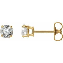 Load image into Gallery viewer, 14K Yellow 3/4 CTW Diamond Earrings
