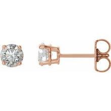 Charger l&#39;image dans la galerie, Boucles d&#39;oreilles diamant 14K rose 3/4 CTW
