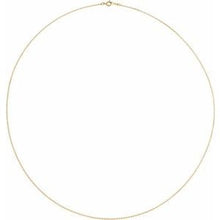 Load image into Gallery viewer, 10K Yellow 1 mm Solid Cable 18&quot; Chain
