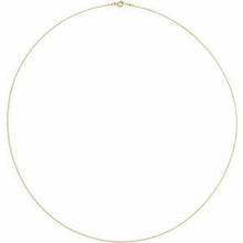 Load image into Gallery viewer, 14K Yellow 1 mm Solid Cable 15&quot; Chain
