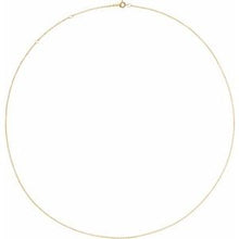 Load image into Gallery viewer, 10K Yellow 1 mm Adjustable Solid Cable 16-18&quot;  Chain
