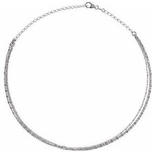 Load image into Gallery viewer, Sterling Silver 3-Strand Bead Chain 13-16&quot; Choker
