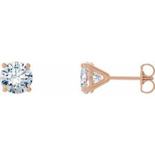 Load image into Gallery viewer, Round 4-Prong Cocktail-Style Earrings  
