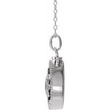 Charger l&#39;image dans la galerie, Sterling Silver 6x4 mm Pear January Ash Holder Birthstone 18&quot; Necklace
