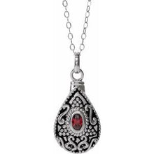 Charger l&#39;image dans la galerie, Tear Ash Holder Birthstone Necklace
