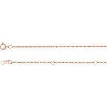 Load image into Gallery viewer, 14K Rose 1 mm Adjustable Solid Cable 6 1/2-7 1/2&quot; Bracelet
