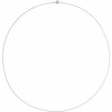 Load image into Gallery viewer, 10K White 1 mm Adjustable Solid Cable 16-18&quot;  Chain
