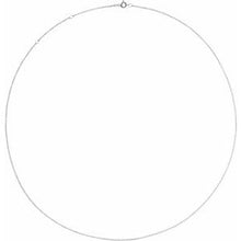 Load image into Gallery viewer, 10K White 1 mm Adjustable Solid Cable 16-18&quot;  Chain
