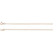 Load image into Gallery viewer, 14K Rose 1 mm Solid Cable 15&quot; Chain
