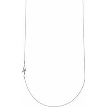Load image into Gallery viewer, Sterling Silver Lightning Bolt 18&quot; Necklace
