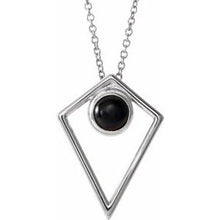 Load image into Gallery viewer, Cabochon Pyramid Necklace or Pendant   
