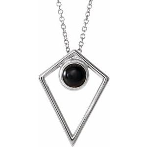 Cabochon Pyramid Necklace or Pendant   