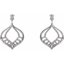 Load image into Gallery viewer, Sterling Silver Vintage-Inspired Dangle Earrings
