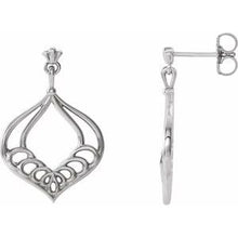 Load image into Gallery viewer, Sterling Silver Vintage-Inspired Dangle Earrings
