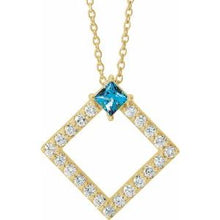 Load image into Gallery viewer, Platinum Emerald &amp; 3/8 CTW Diamond 16-18&quot; Necklace
