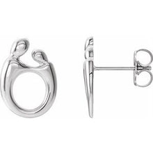 Load image into Gallery viewer, Sterling Silver 13x10 mm Mother and Child¬Æ Left Earring
