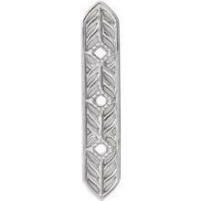 Load image into Gallery viewer, Sterling Silver Vintage-Inspired Vertical Bar Pendant
