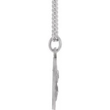Load image into Gallery viewer, Sterling Silver 15 mm Round Scapular 18&quot; Necklace
