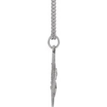 Charger l&#39;image dans la galerie, Sterling Silver 25 mm Round Scapular 24&quot; Necklace

