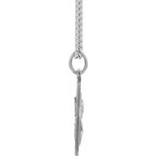 Charger l&#39;image dans la galerie, Sterling Silver 22 mm Round Scapular 24&quot; Necklace
