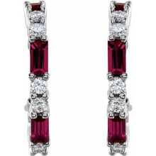 Load image into Gallery viewer, Accented Hoop Earrings
