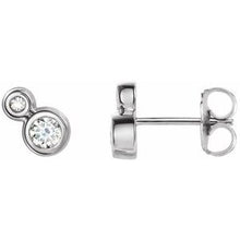Load image into Gallery viewer, Platinum 1/2 CTW Diamond Earrings
