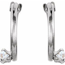 Load image into Gallery viewer, Youth Accented Hoop Earrings 
