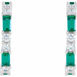Accented Hoop Earrings