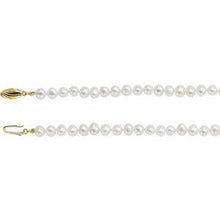 Charger l&#39;image dans la galerie, 14K Yellow Freshwater Cultured Pearl 16&quot; Necklace
