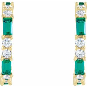 Accented Hoop Earrings