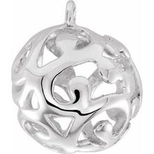 Charger l&#39;image dans la galerie, Sterling Silver Pierced Ball Dangle
