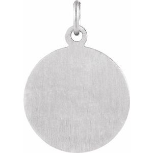 Sterling Silver 22 mm St. Luke Medal
