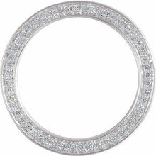 Load image into Gallery viewer, Platinum 4 mm 1/2 CTW Diamond Band with Satin Finish Size 7.5
