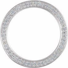 Load image into Gallery viewer, 14K White 4 mm 1/2 CTW Diamond Band with Satin Finish Size 7.5
