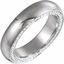 Load image into Gallery viewer, Platinum 5 mm 7/8 CTW Diamond Band Size 11
