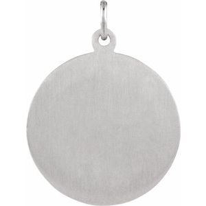 Sterling Silver 18 mm Round St. Mark Medal