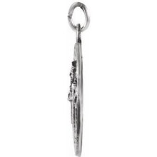 Load image into Gallery viewer, Sterling Silver 18 mm St. Patrick Medal
