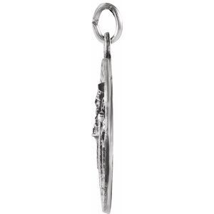 Sterling Silver 18 mm St. Patrick Medal