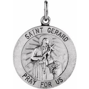 Sterling Silver 22 mm St. Gerard Medal