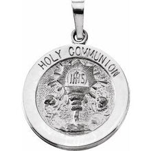 Load image into Gallery viewer, Sterling Silver 18 mm Round Holy Communion Medal
