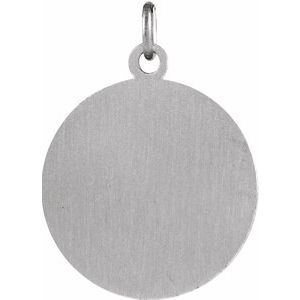 Sterling Silver 18 mm St. Lucy Medal