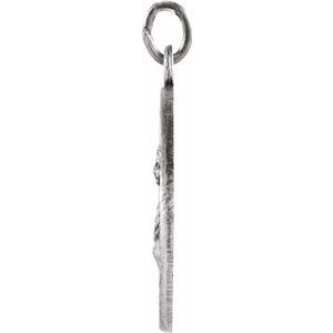 Sterling Silver 18 mm St. Lucy Medal