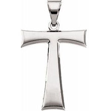 Load image into Gallery viewer, Sterling Silver Tau Cross Pendant with Packaging
