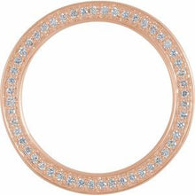 Charger l&#39;image dans la galerie, 14K Rose 4 mm 1/2 CTW Diamond Band avec finition satinée Taille 7
