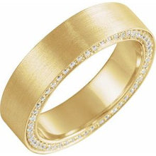 Load image into Gallery viewer, 14K Yellow 5 mm 5/8 CTW Diamond Band with Satin Finish Size 9.5
