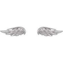 Load image into Gallery viewer, Sterling Silver Angel Wing Earrings
