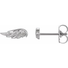 Load image into Gallery viewer, Sterling Silver Angel Wing Earrings

