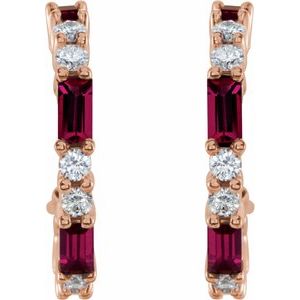 Accented Hoop Earrings